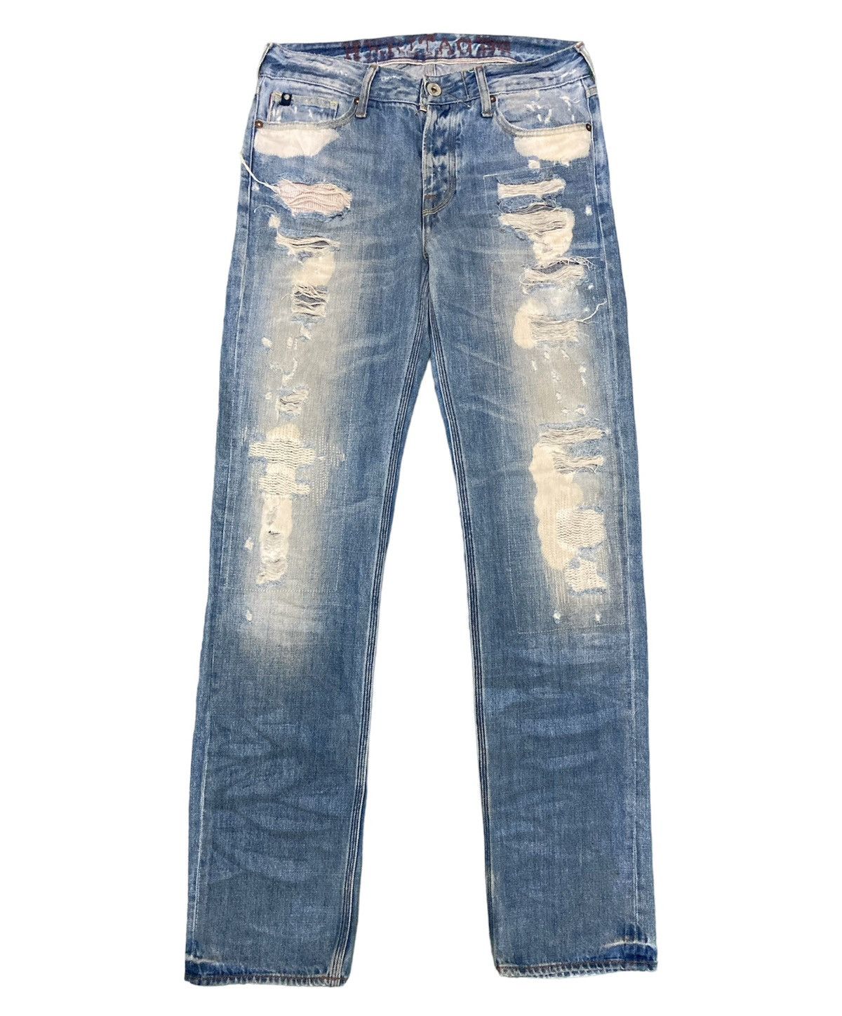 image of Distressed Denim x Japan Rags Ltc Denim Distressed Jeans in Blue, Men's (Size 32)