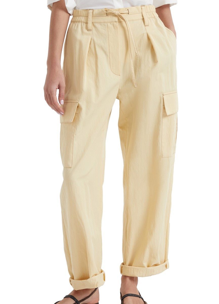 Brunello Cucinelli o1la1rc1a0425 Pants in Yellow Size 28" / US 6 / IT 42 - 2 Thumbnail
