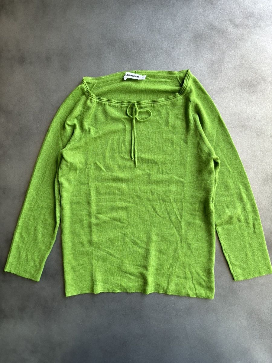 Jil Sander × Vintage 2000s Jil Sander Drawstring Shirt Cashmere 
