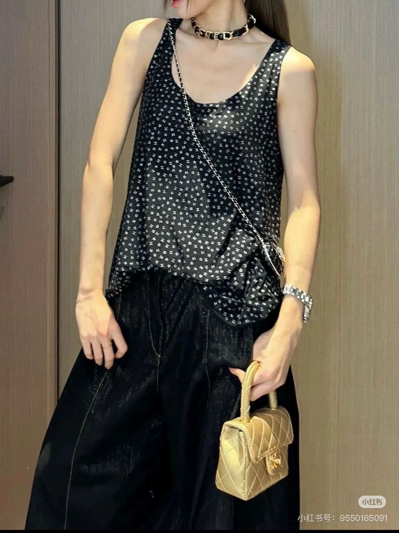 Other Chanel 24C black and silver double C star suspender vest Size XS / US 0-2 / IT 36-38 - 8 Thumbnail