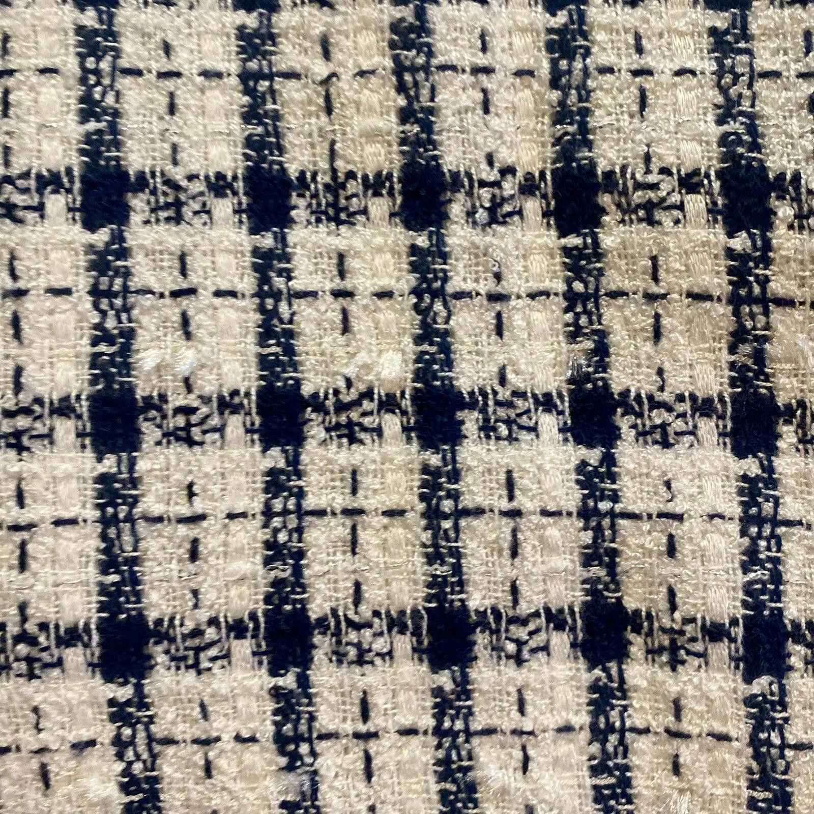 Other Da-Rue Vintage White Metallic Navy Plaid Blazer Womens Large Size L / US 10 / IT 46 - 5 Thumbnail