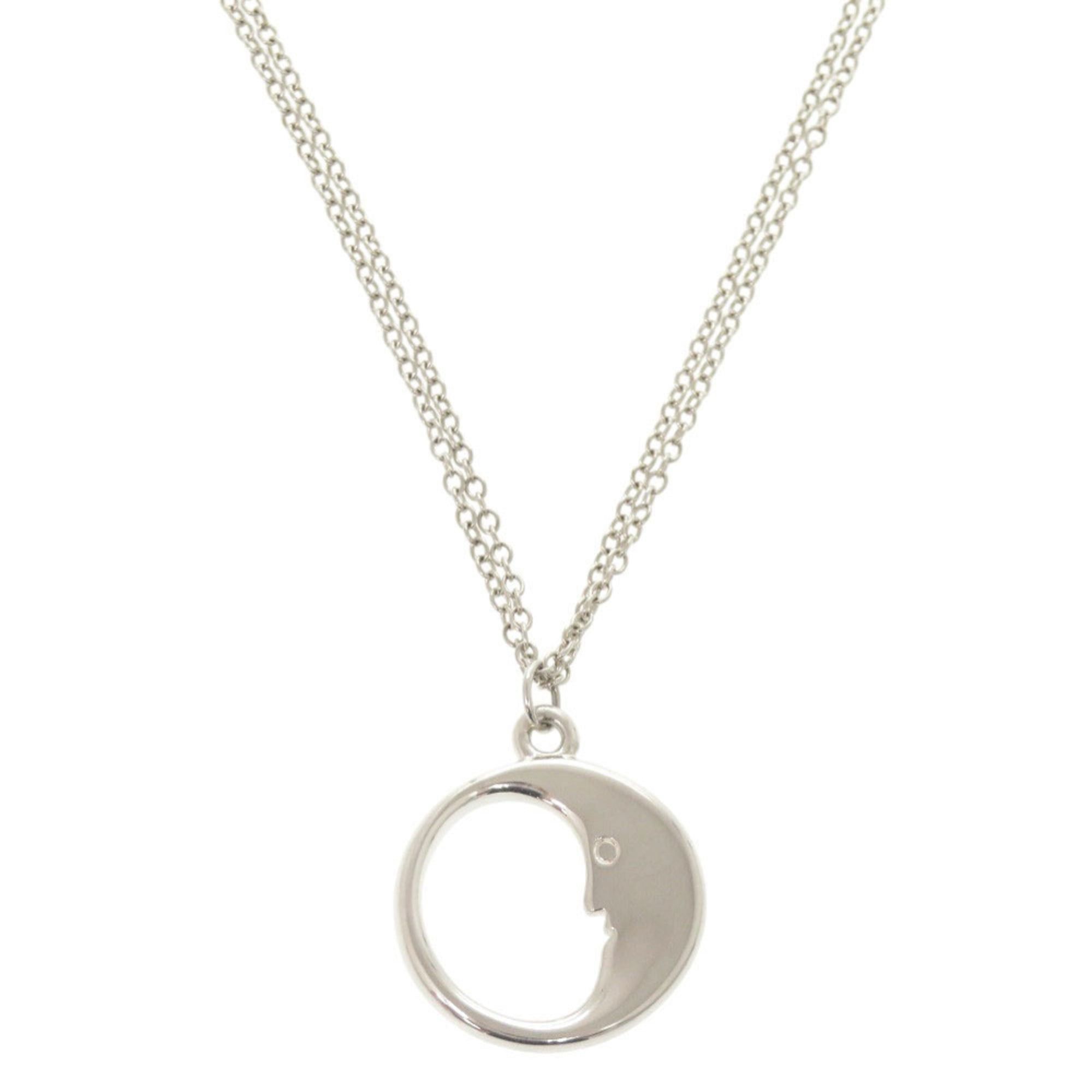 Tiffany & Co. Tiffany Man in the Moon Double Chain Silver 925 Necklace 1812 Size ONE SIZE - 1 Thumbnail