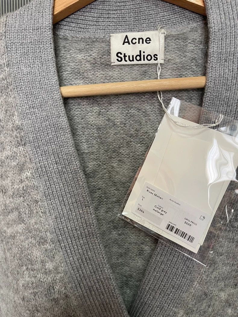 Acne Studios Acne Studios A solid grey soft and sticky mohair and wool Size L / US 10 / IT 46 - 2 Thumbnail