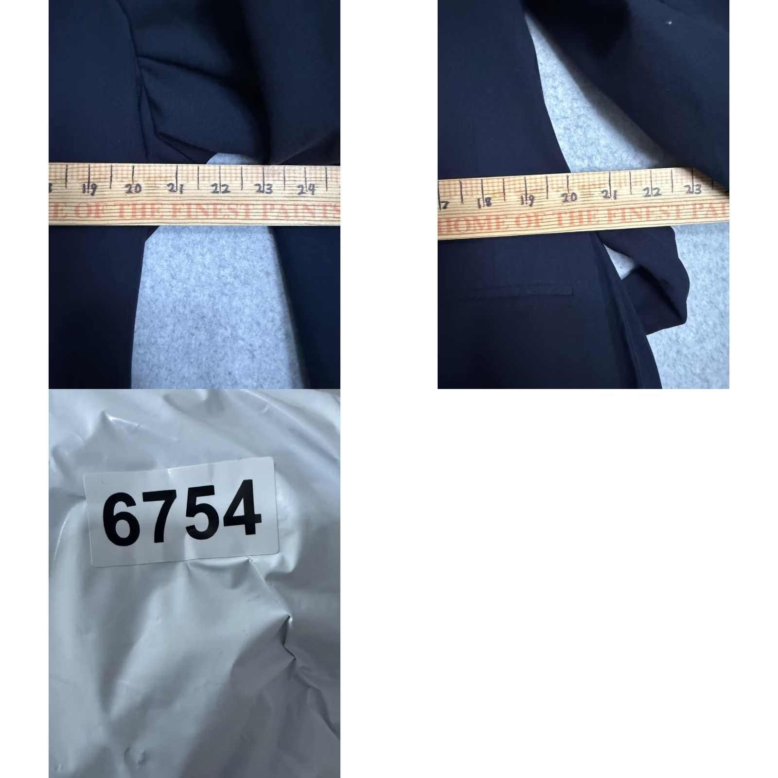 Vintage Lane Bryant Womens Blazer Jacket 18 Navy Blue Belted 2 Button Lined Stretch Plus Size XXL / US 16-18 / IT 52-54 - 9 Thumbnail