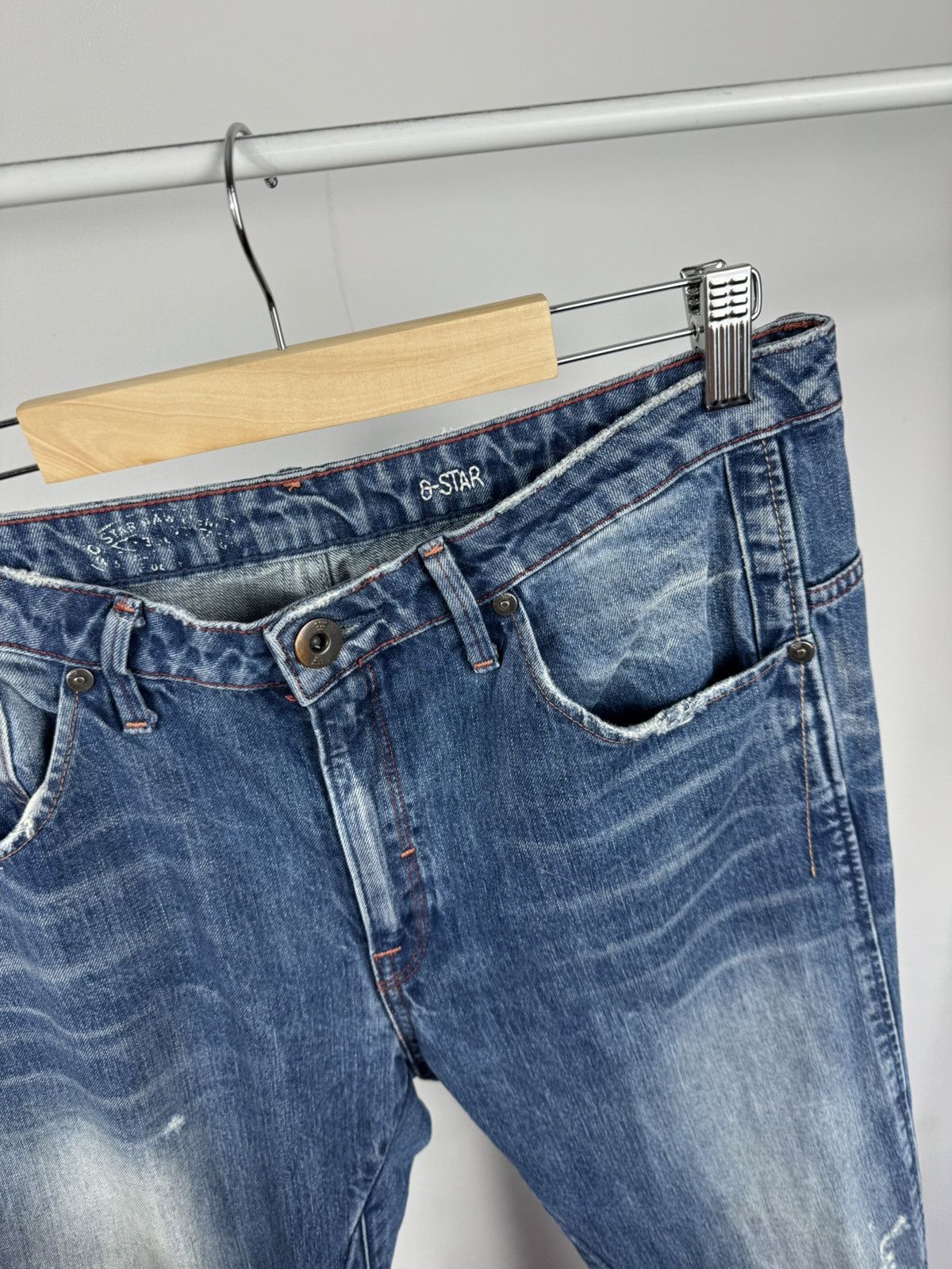 G-Star G-Star RAW Arc 3D Slim Jeans W29 L34 Faded Blue Denim Pants Size US 33 - 8 Thumbnail