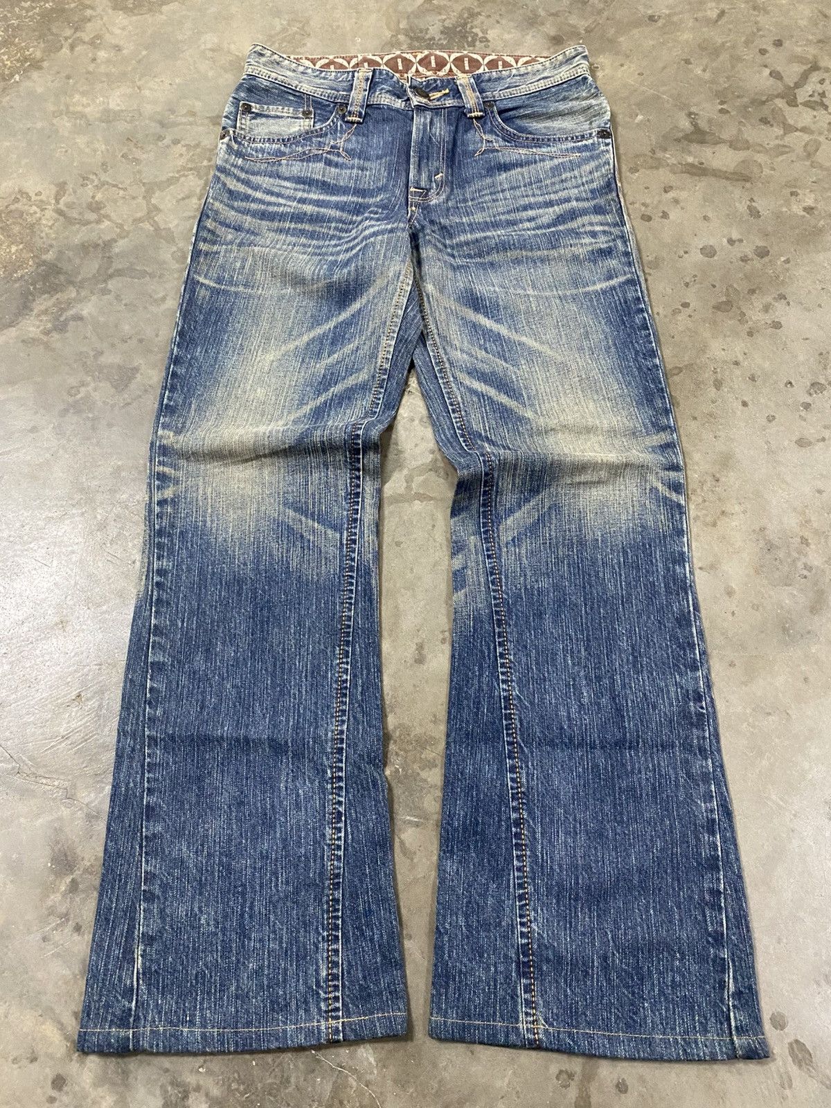 Edwin × Hysteric Glamour × If Six Was Nine Flare Jeans Japanese Edwin XVS Distressed @262 Size US 32 / EU 48 - 7 Thumbnail