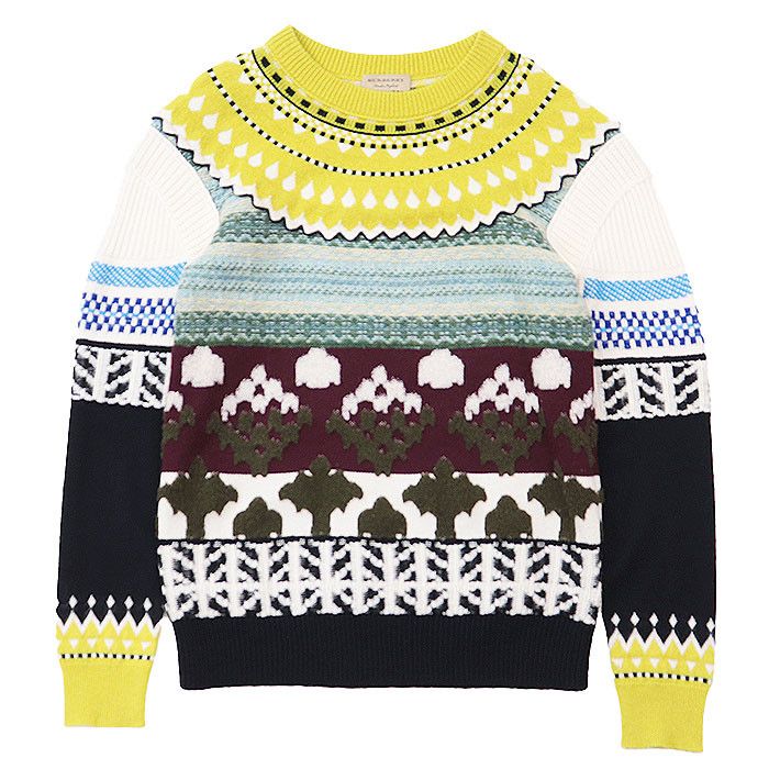 Burberry Burberry Burberry Crazy Pattern Cashmere Blend Sweater Others Tops DUTY FREE for USA Size ONE SIZE - 1 Thumbnail