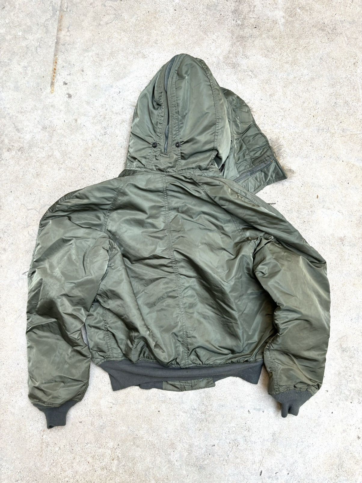 Alpha Industries Vintage N-2B ALPHA Fur Bomber Jacket Green Size US L / EU 52-54 / 3 - 5 Thumbnail