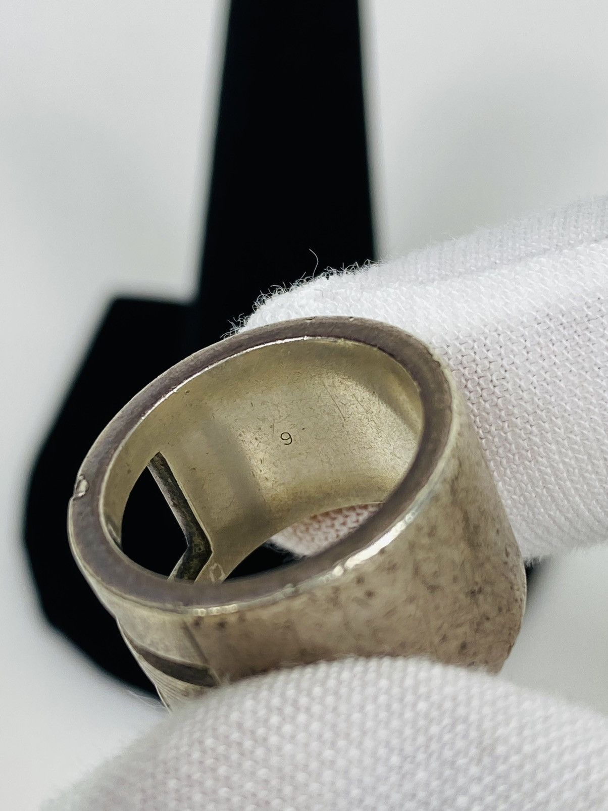 Gucci Gucci .925 Silver G Ring size IT 9 Size ONE SIZE - 6 Thumbnail