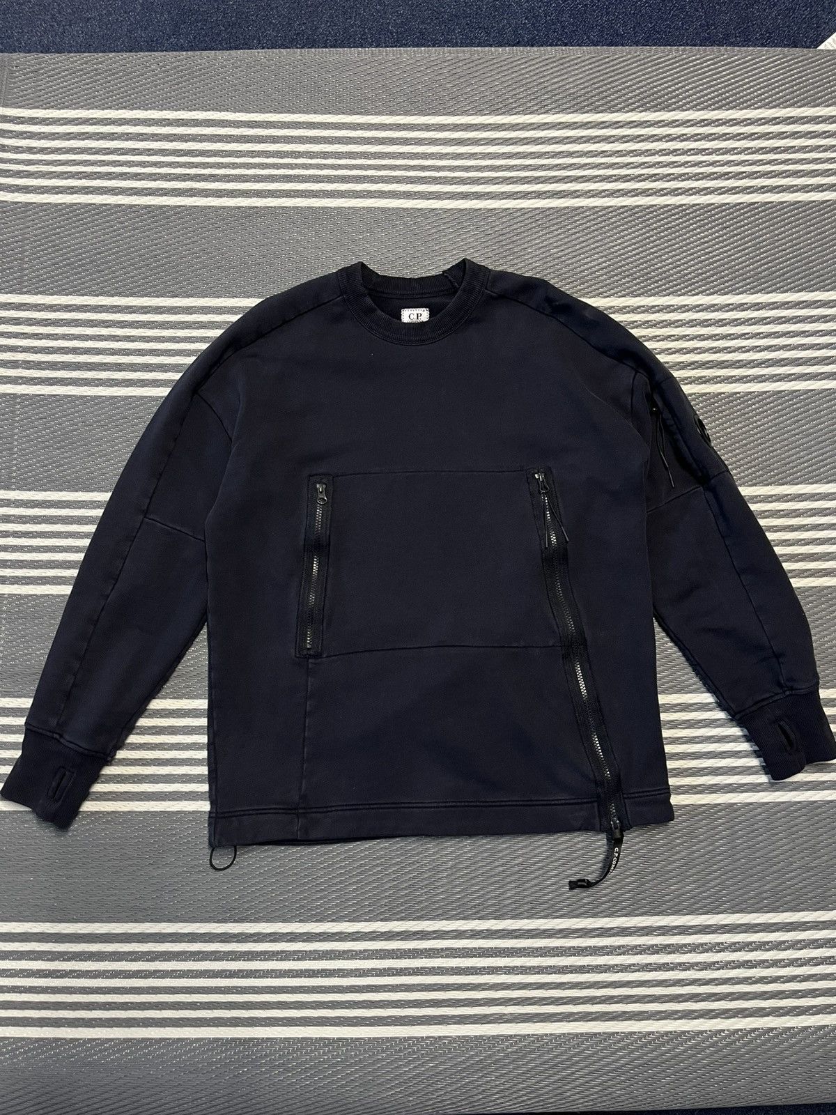 C.P. Company Front-zip Sweatshirt Dark Blue Size XL