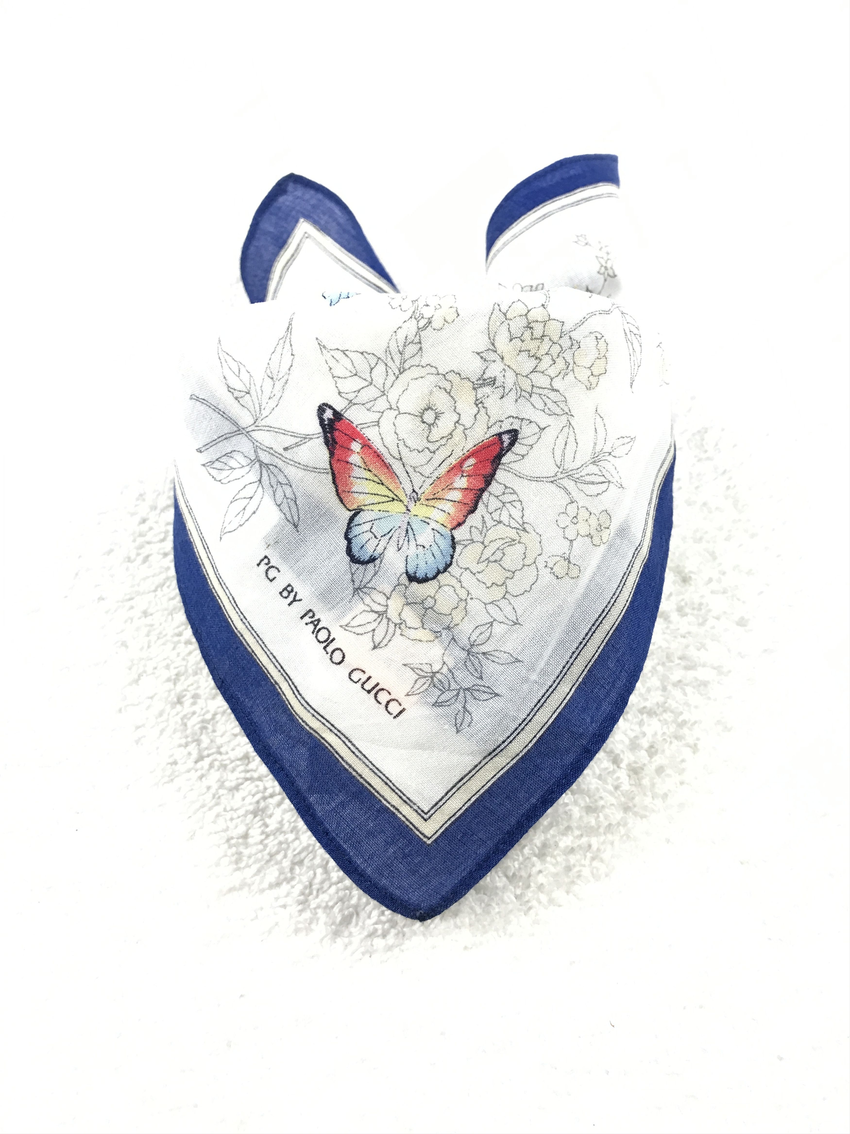 Paolo Gucci × Vintage Vintage Paolo Gucci Bandana Neckerchief Handkerchief Size ONE SIZE - 3 Thumbnail