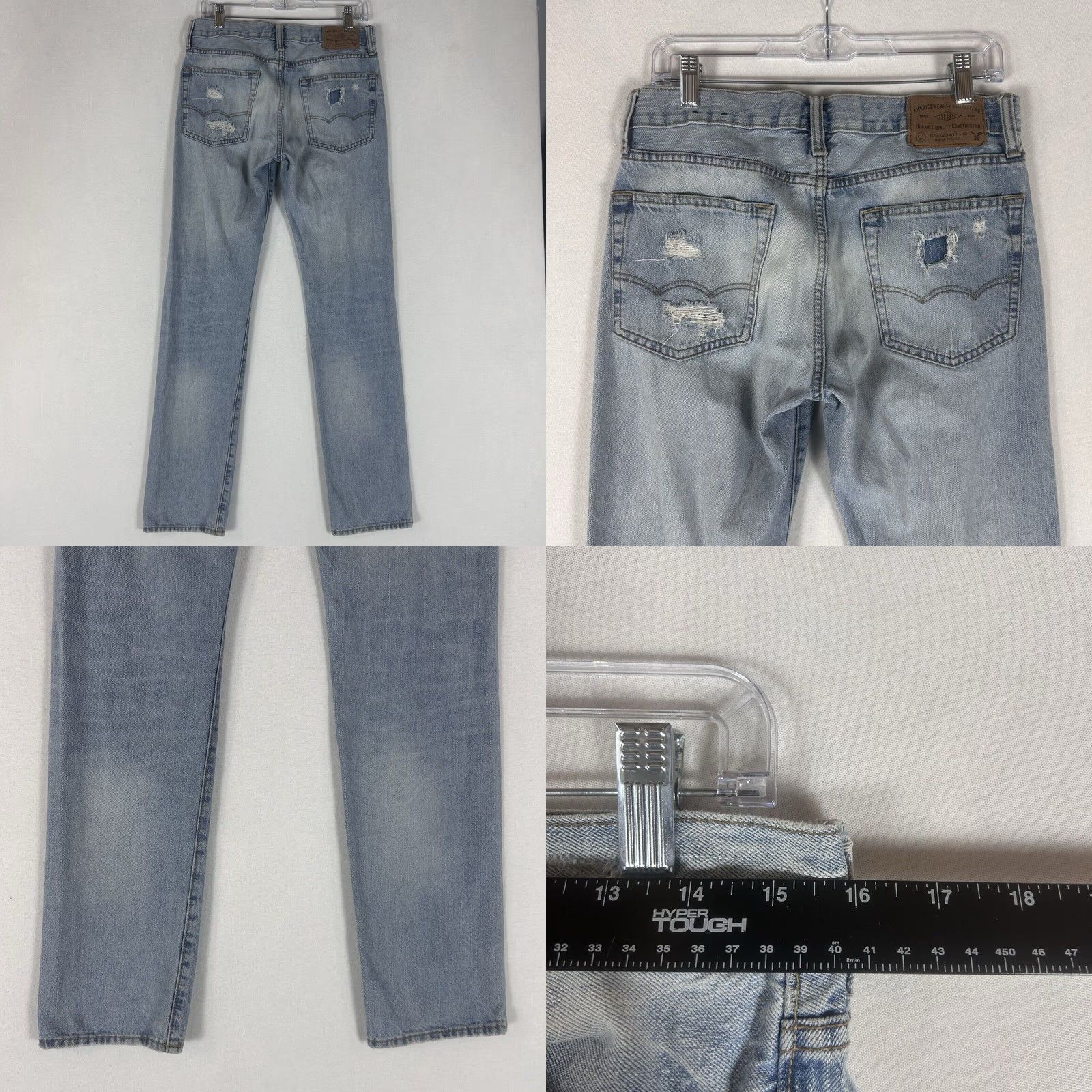 American Eagle Outfitters American Eagle Jeans Slim 30x32 Denim Mid Rise 5-Pocket Mens Tapered Size US 30 / EU 46 - 8 Thumbnail