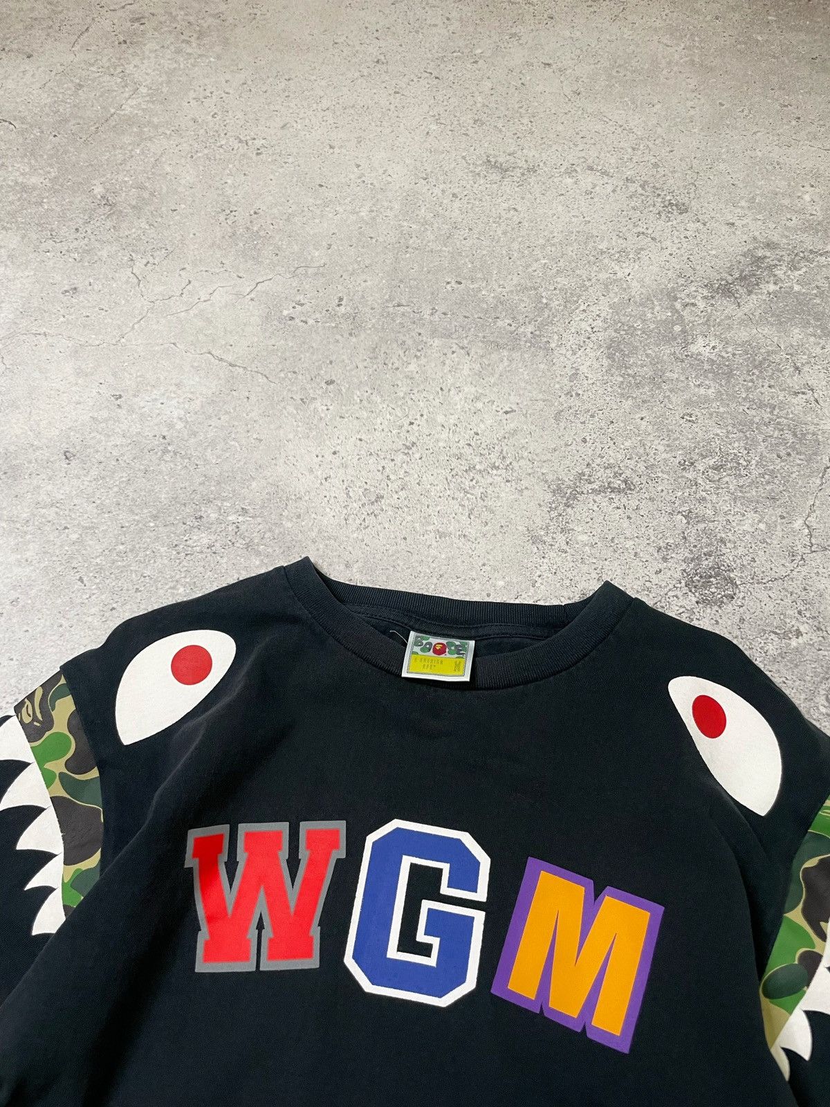 Bape Bape ABC Camo Shark Shoulder L/S Tee Men’s Size M Size US M / EU 48-50 / 2 - 6 Thumbnail