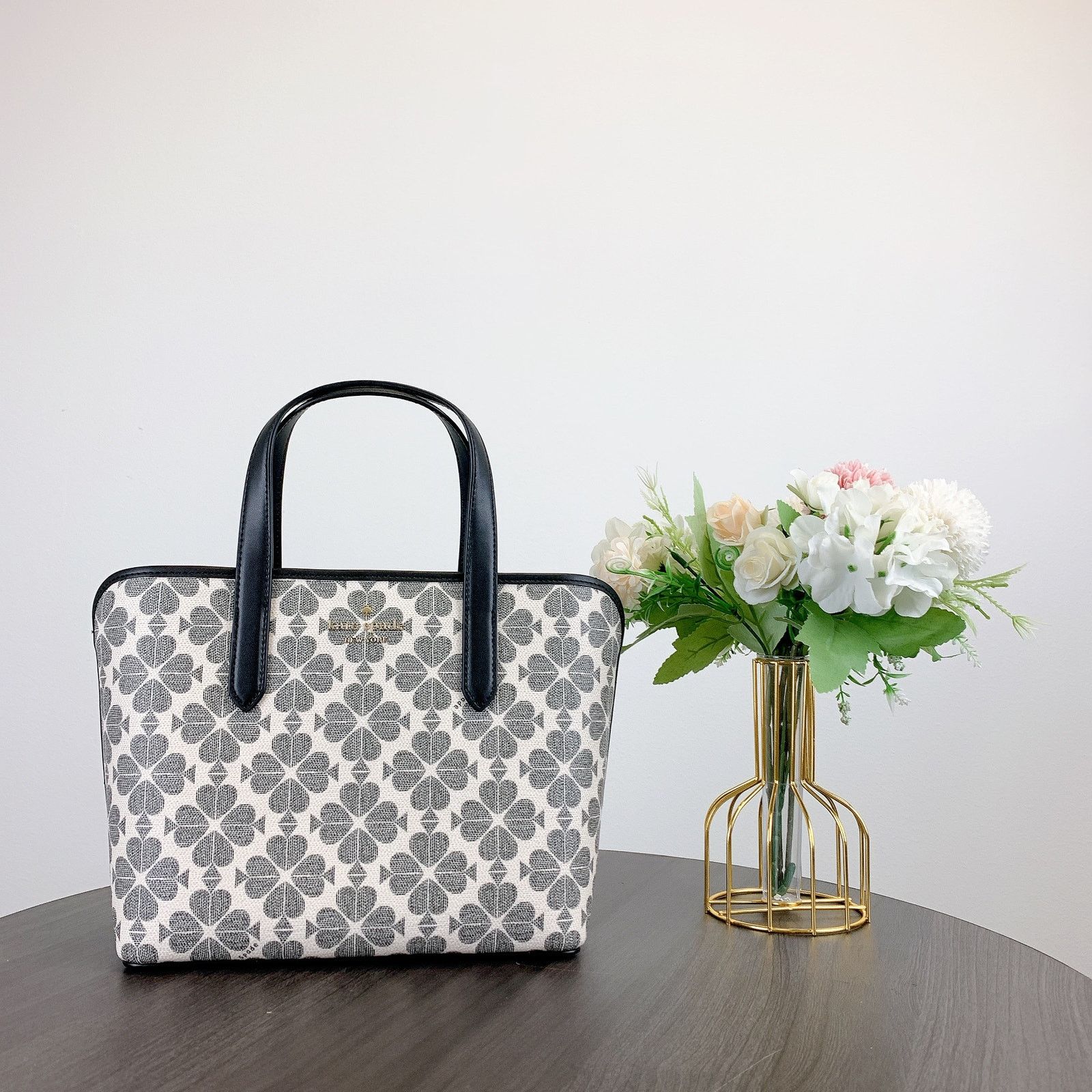Kate Spade kate spade KH425 Signature Spade Flower Mini Tote IN Black Size ONE SIZE - 3 Thumbnail