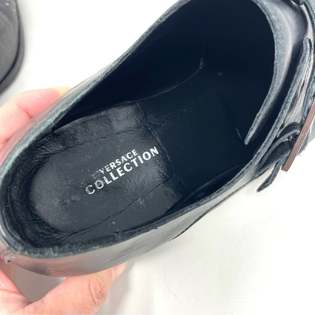 Versace Versace Studded Toe Black Leather Monk Dress Shoes Size 41 Size US 8 / EU 41 - 6 Thumbnail
