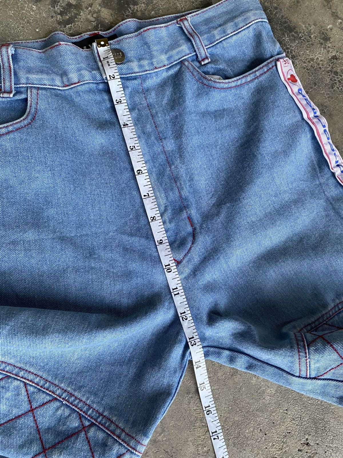 Japanese Brand M.Y.OB NYC Rappers style Jeans with Zipper Leg Size US 34 / EU 50 - 9 Thumbnail