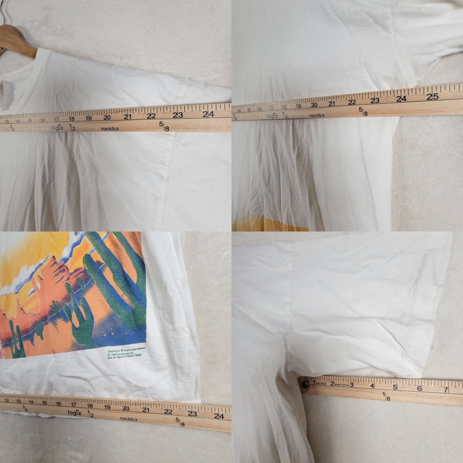 Vintage VINTAGE Tabasco Pepper Sauce 90s 1995 art T-Shirt XL White Signal Artwear Men Short Sleeve Crew Neck Jersey Cotton Single Stitch Art Size US XL / EU 56 / 4 - 8 Thumbnail