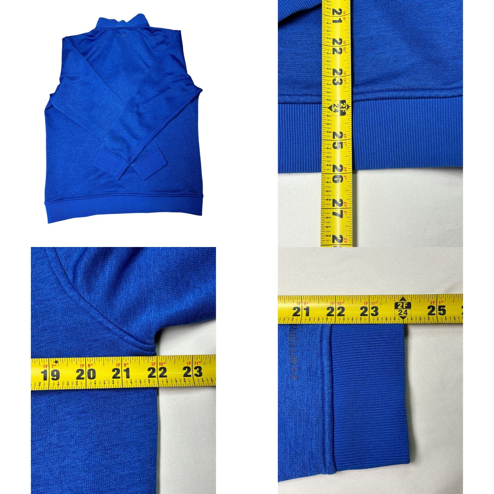 Under Armour Under Armour Pullover Sweater 1/4 Zip Blue Long Sleeve Loose Fit L Mens Size US L / EU 52-54 / 3 - 8 Thumbnail