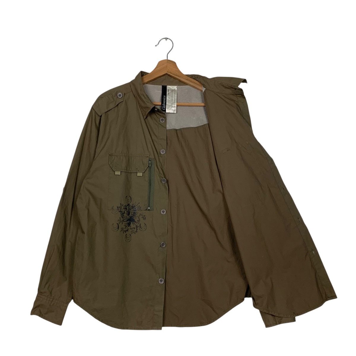 Japanese Brand GALVANIZE DESIGN Long Sleeve Button up Shirt #2473-C111 Size US L / EU 52-54 / 3 - 11 Thumbnail