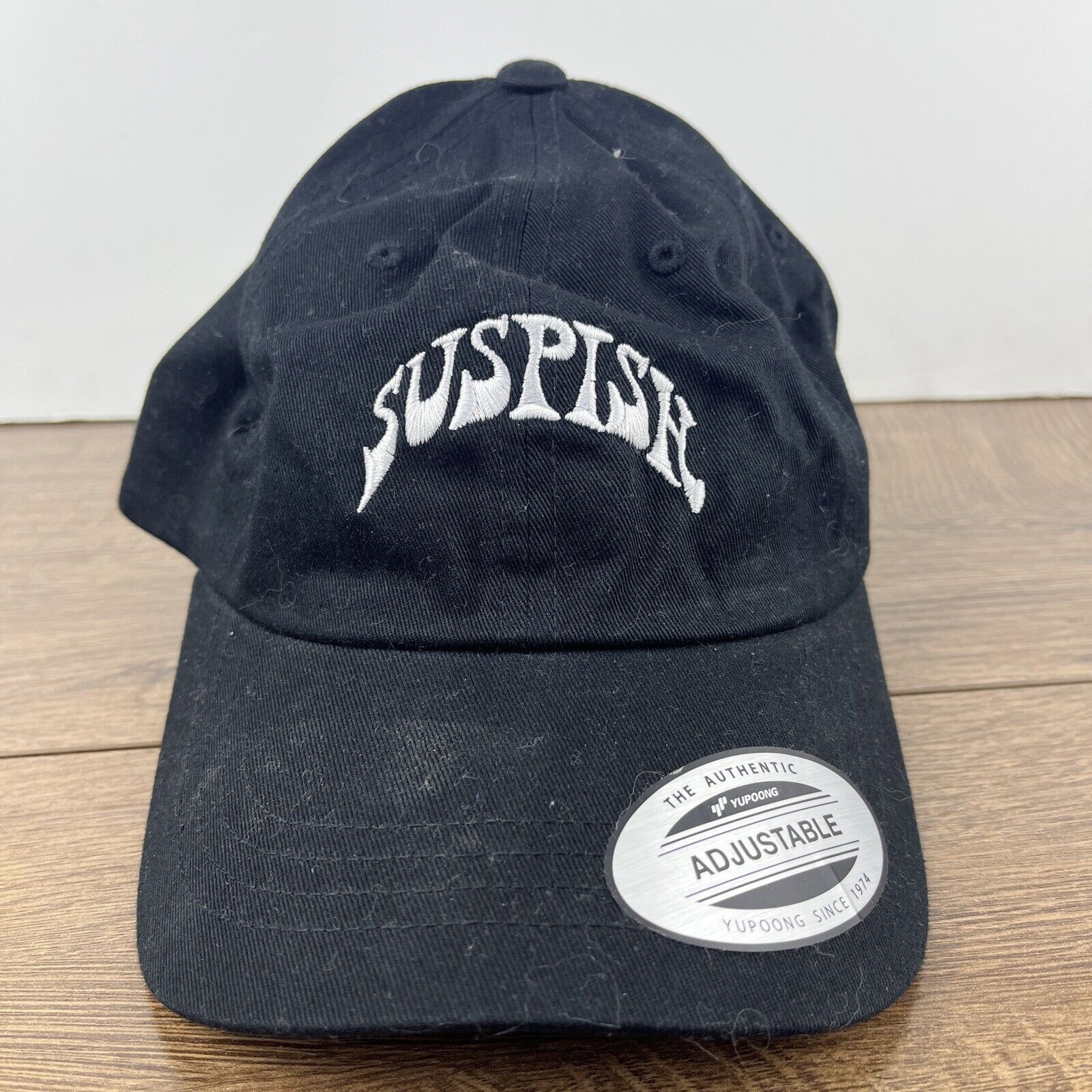 Other Suspish Hat Sus Black Hat Adjustable Adult Size Hat Black Ca Size ONE SIZE - 4 Thumbnail