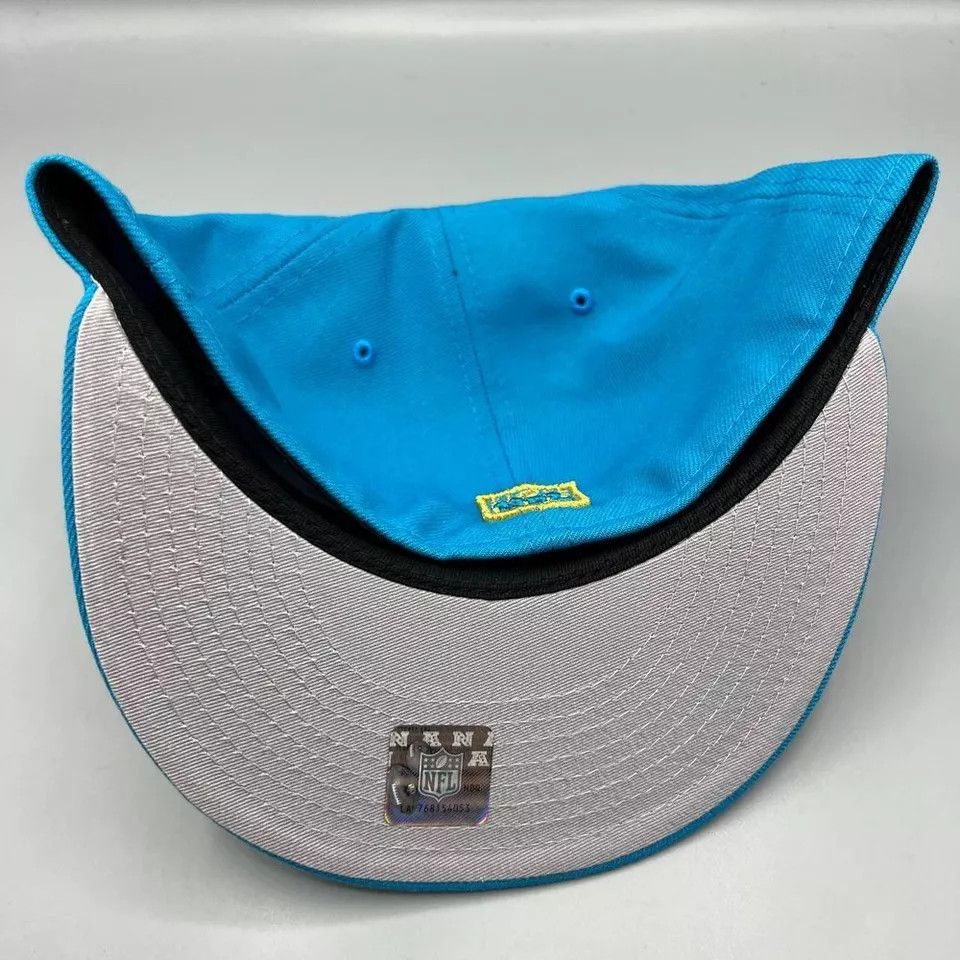 New Era Carolina Panthers Hat Men 7 5/8 59Fifty New Era NFL Fitted Size ONE SIZE - 6 Thumbnail