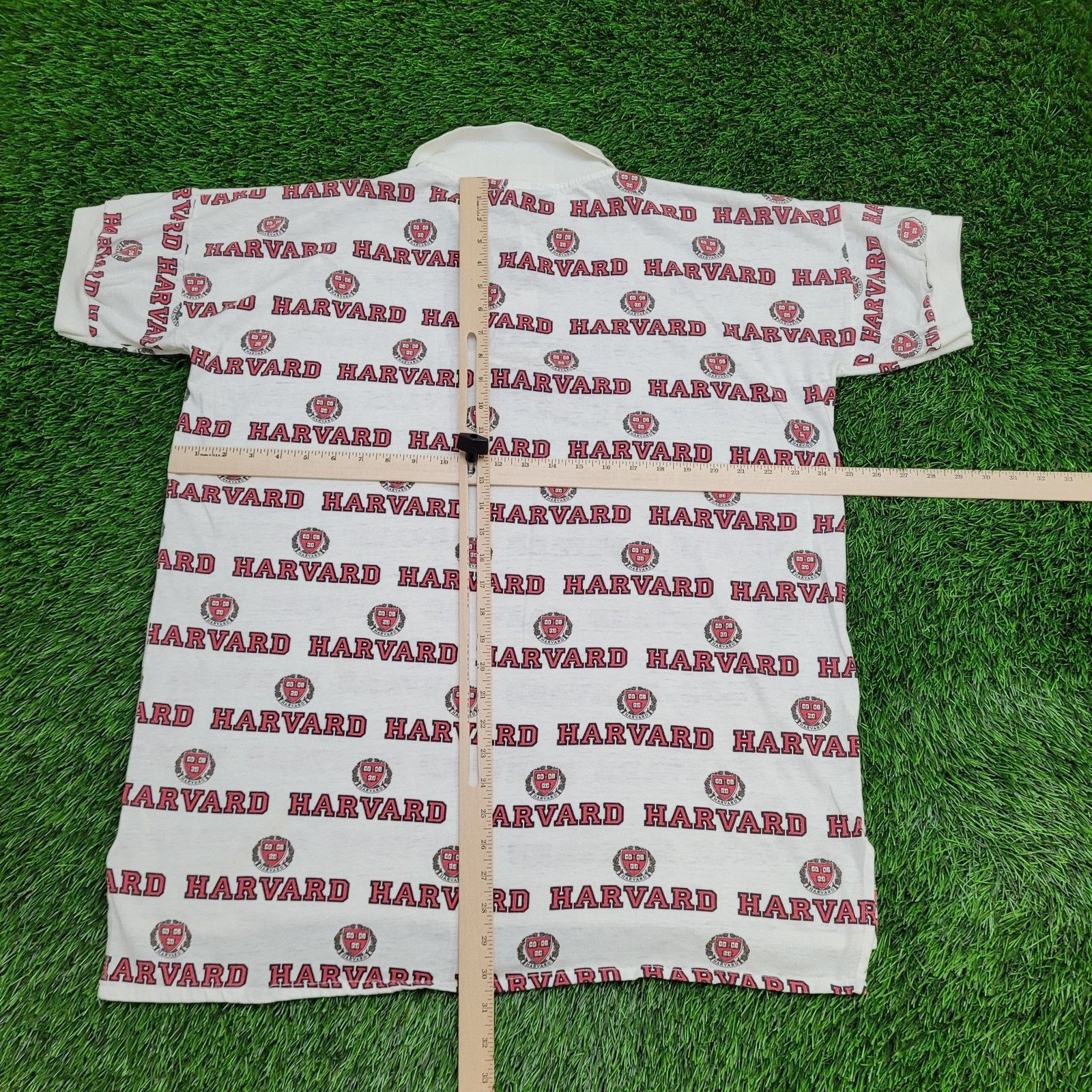Other Vintage 90s Harvard University Polo Shirt 2XL 25x31 White Size US XXL / EU 58 / 5 - 3 Thumbnail