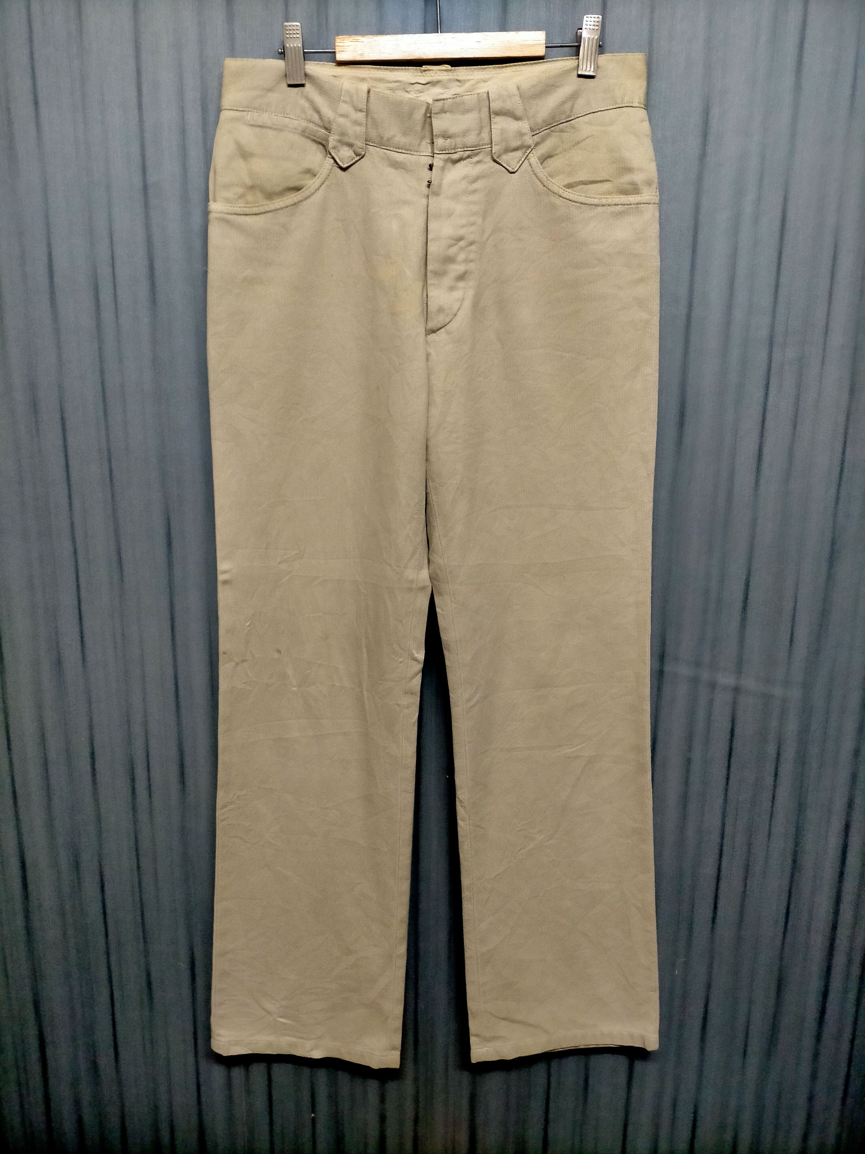 Maison Margiela Vintage Maison Margiela Beige Regular Pants Size US 30 / EU 46 - 2 Thumbnail