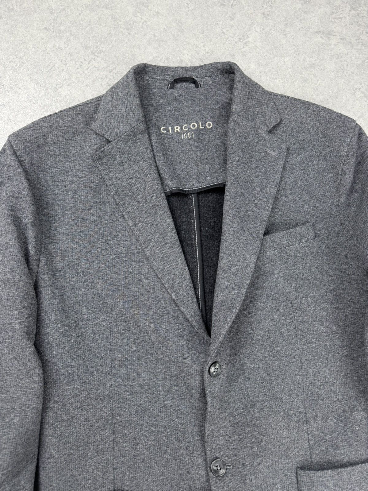 Circolo 1901 Circolo 1901 Grey Jersey Blazer Jacket Size 56 Size 46R - 5 Thumbnail