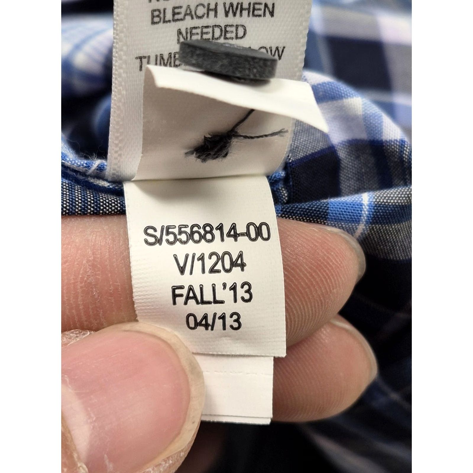 Banana Republic Banana Republic Shirt Mens M Blue Plaid Stretch Button Up Long Sleeve Casual Size US M / EU 48-50 / 2 - 7 Thumbnail