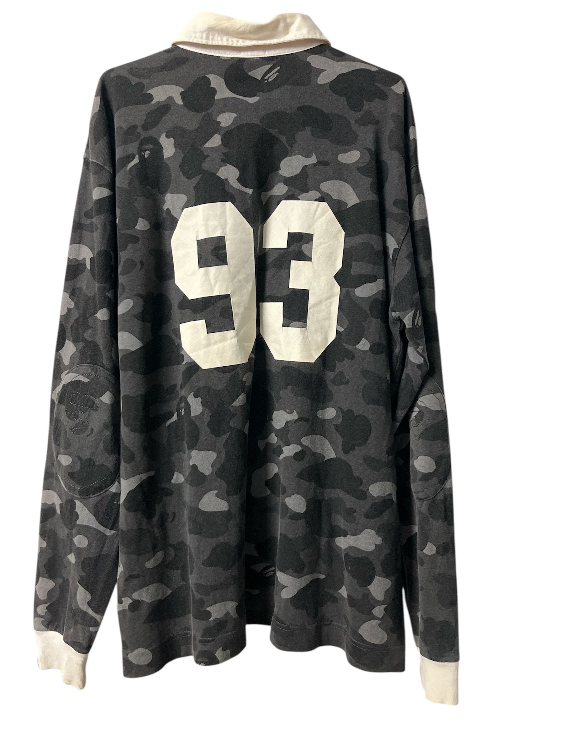 Bape A BATHING APE CAMO LONG SLEEVE POLO SHIRT Size US L / EU 52-54 / 3 - 2 Thumbnail