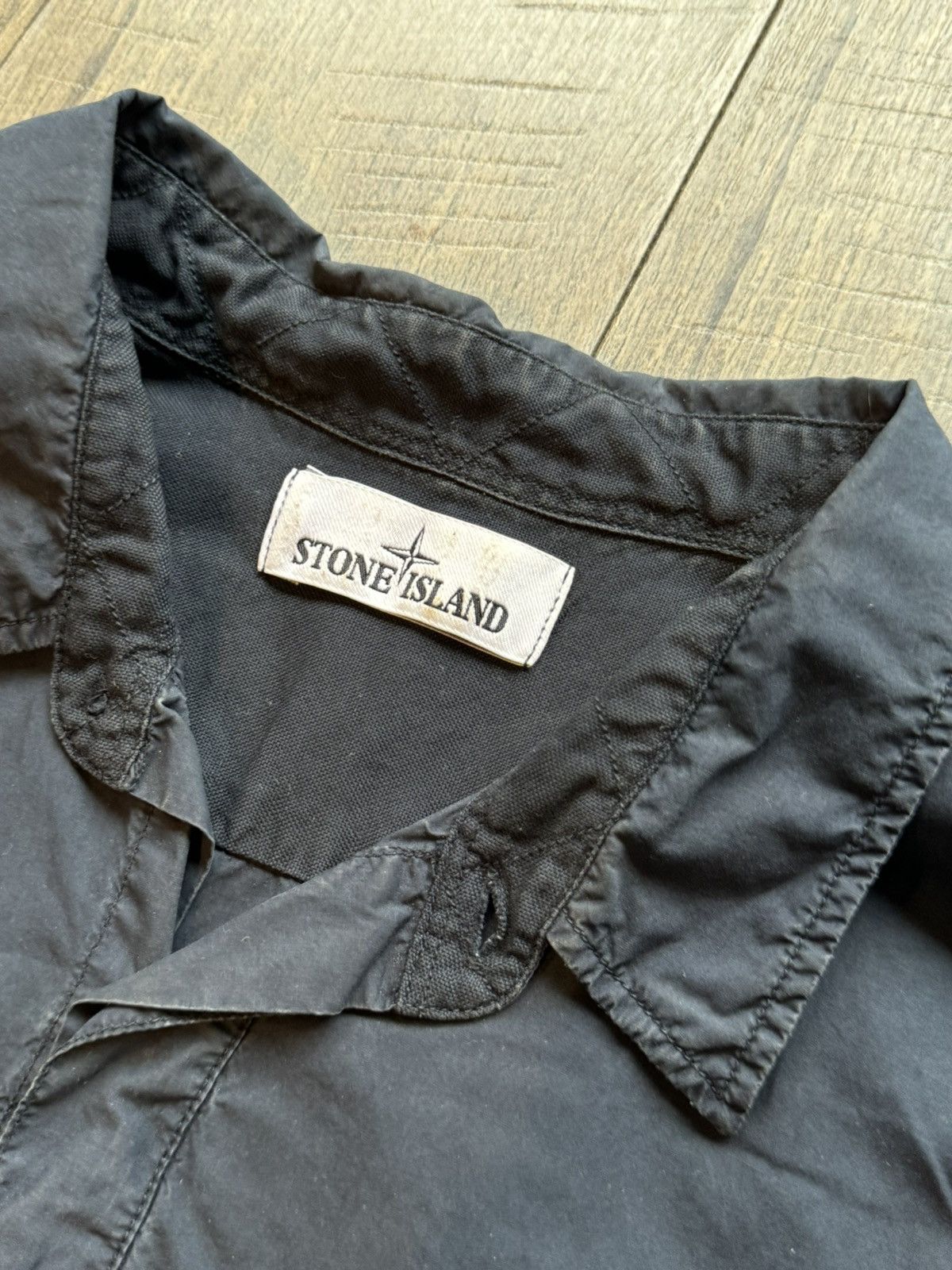 Stone Island Stone Island Navy Short Sleeve Button Up Shirt - Medium Size US M / EU 48-50 / 2 - 4 Thumbnail
