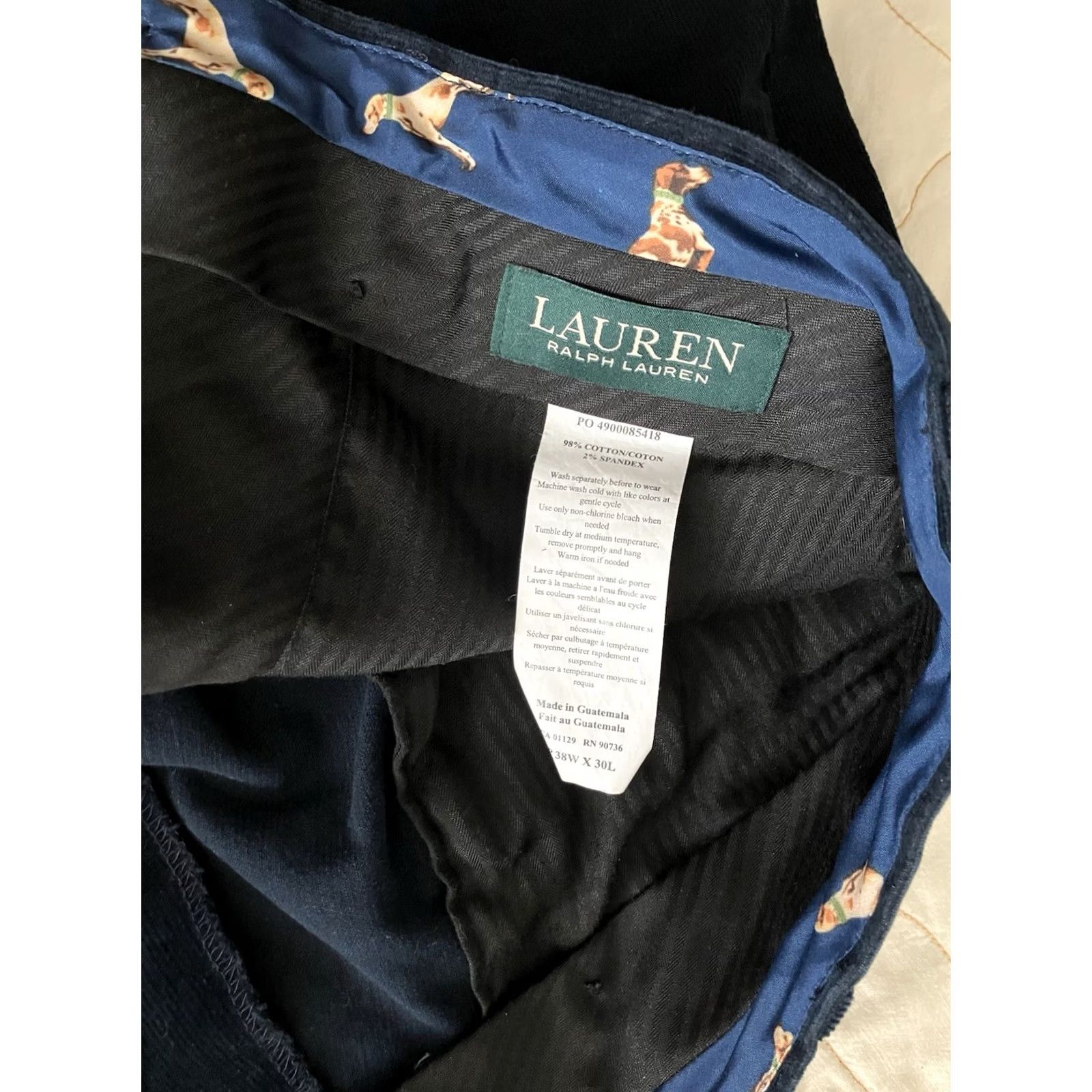 Ralph Lauren Ralph Lauren Blue Corduroy Pants Men 38x30 Corduroy Flat Front Straight Leg Regular Fit Chino Classic Preppy Mens Size US 38 / EU 54 - 4 Thumbnail