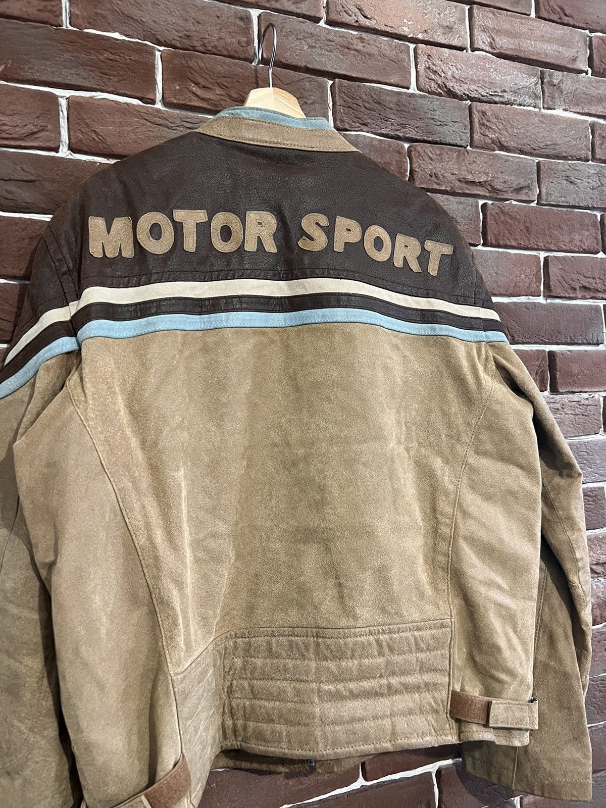 Vintage Genuine Leather Vintage Brown Racing Moto Hype Jacket Speed Size US L / EU 52-54 / 3 - 5 Thumbnail
