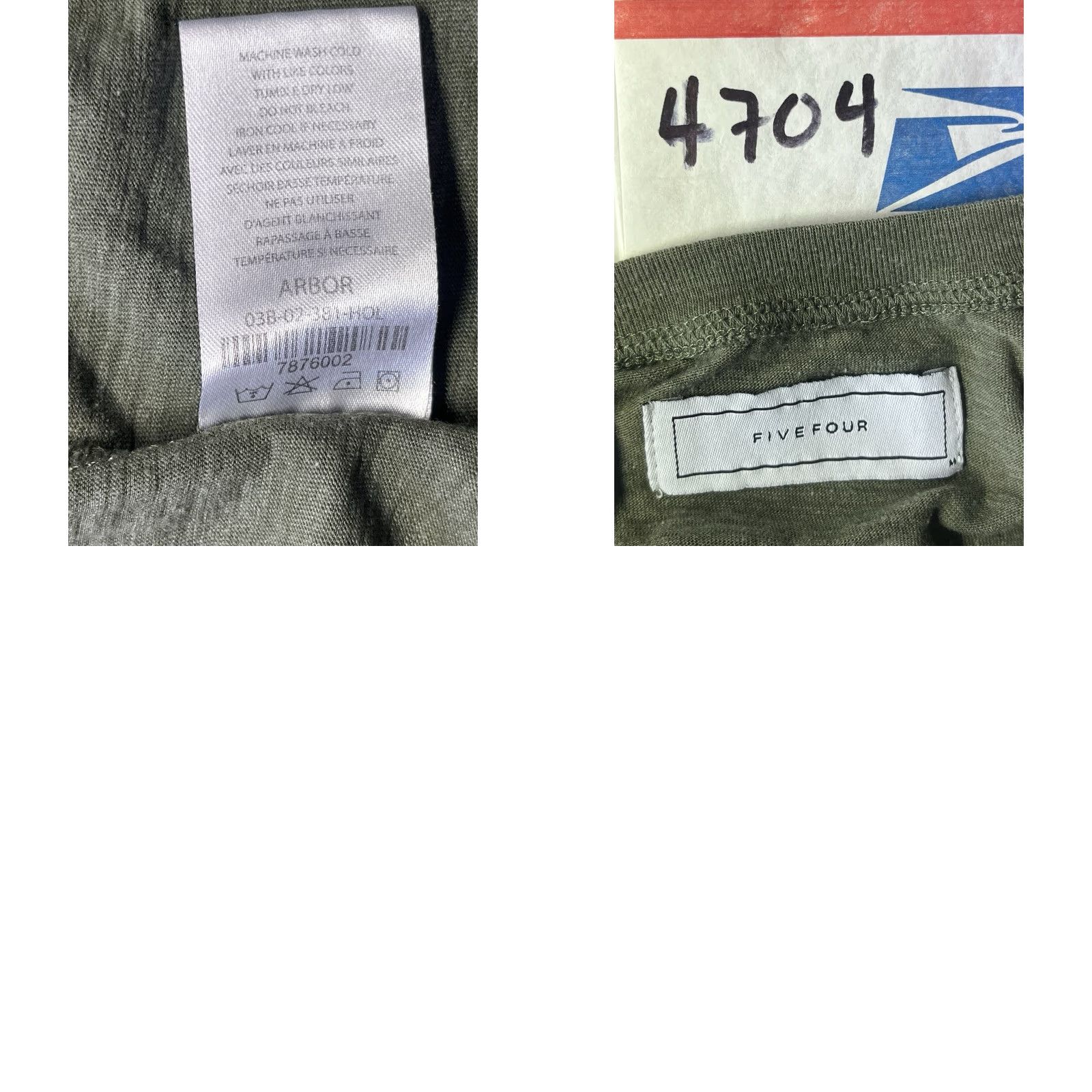 Vintage Five Four T Shirt Mens Medium Green Short Sleeve Regular Fit logo Cotton Crew Neck Casual All Seasons, Outdoor, Designer Men Shirts Size US M / EU 48-50 / 2 - 8 Thumbnail