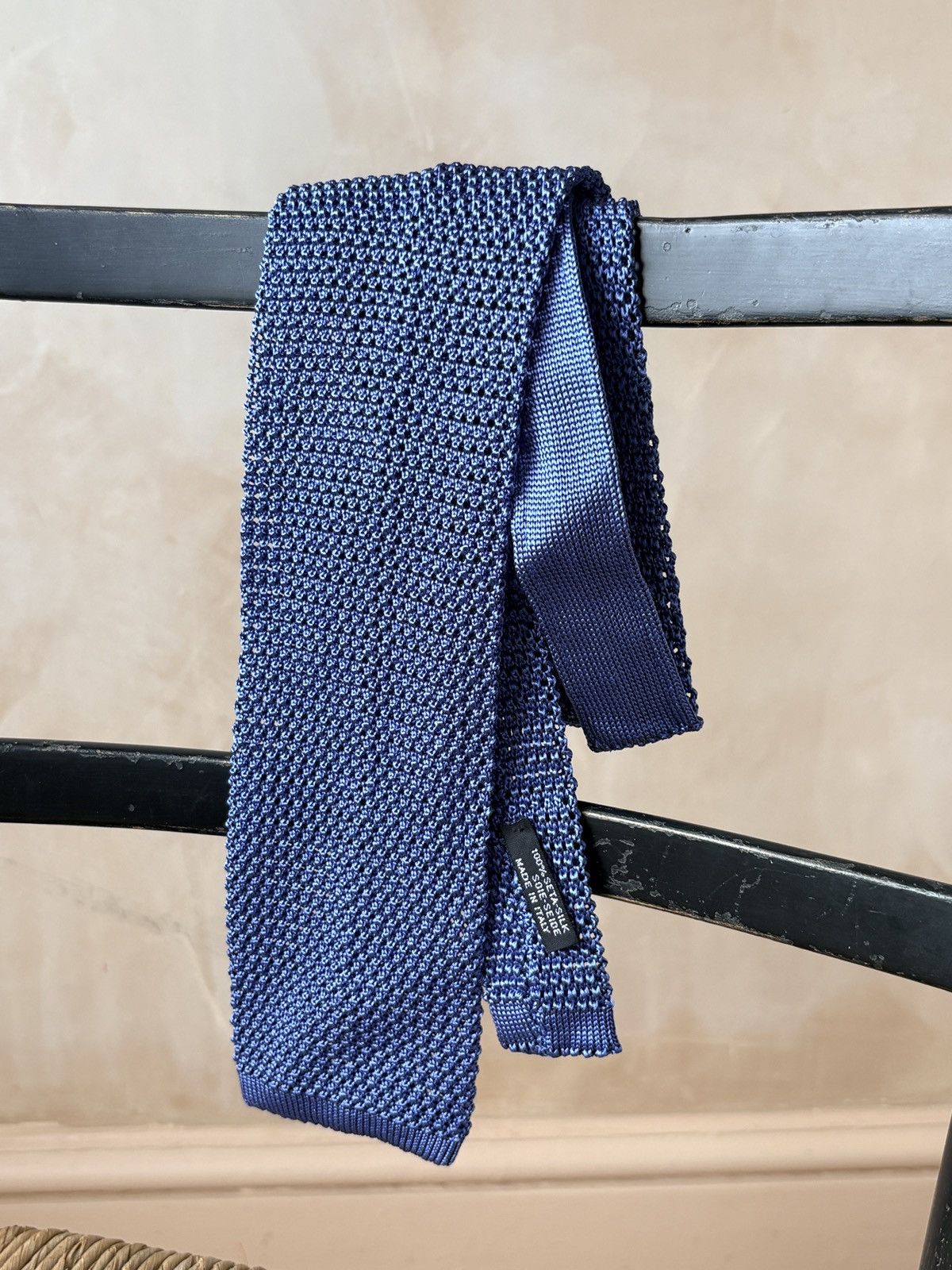 Vintage Vintage Italian Brand SevenFold Handmade Silk Tie Size ONE SIZE - 8 Thumbnail