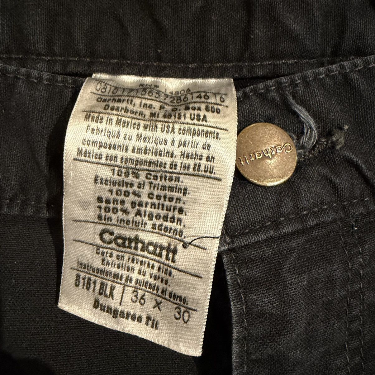 Carhartt Black Carhartt pants Size US 36 / EU 52 - 5 Thumbnail
