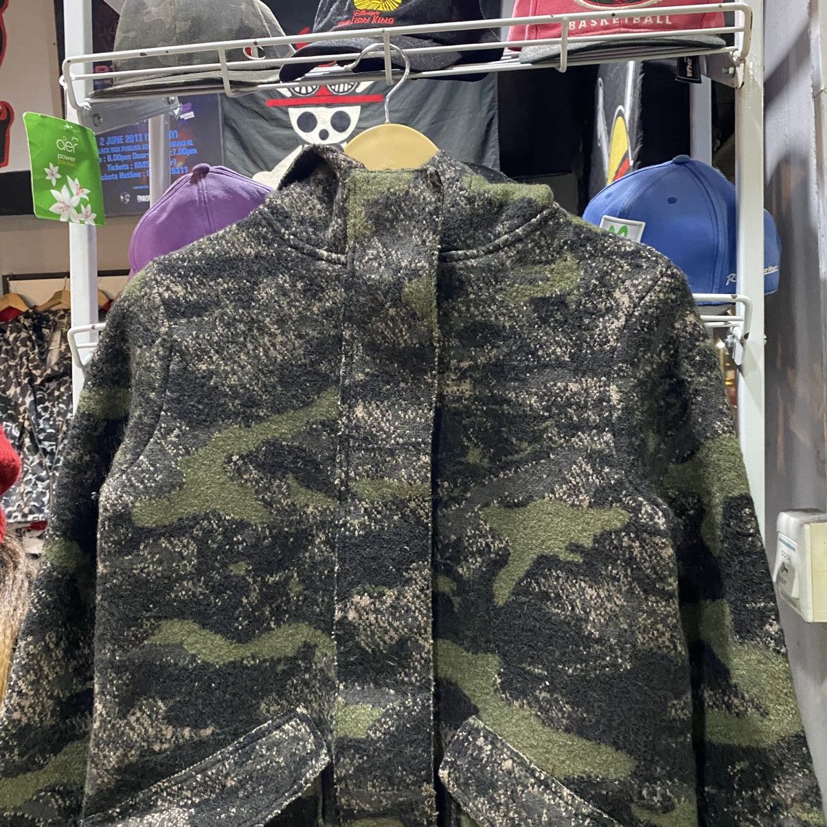Diesel × Vintage Vintage 90s Diesel Wool Blend Camouflage Coat Jackets Size US S / EU 44-46 / 1 - 4 Thumbnail