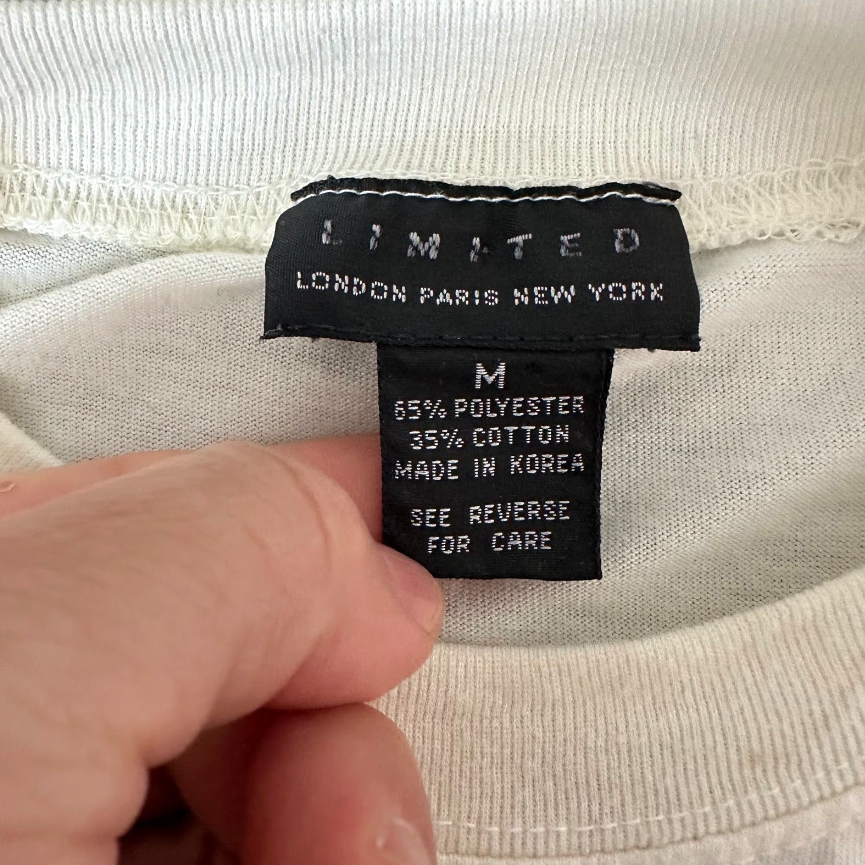 Vintage VINTAGE The Limited Shirt Womens M White Crown Logo Embroidery Ladies T Tee Size M / US 6-8 / IT 42-44 - 7 Thumbnail