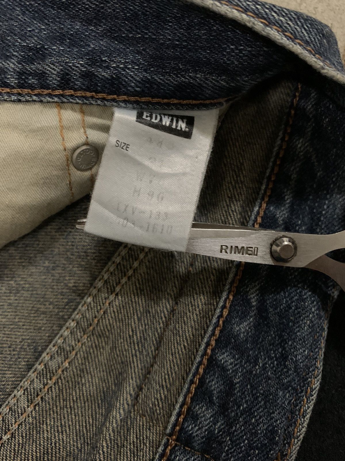 Edwin Vintage Edwin XV443 Regular Straight Distressed Grunge Jeans Size US 31 - 21 Thumbnail