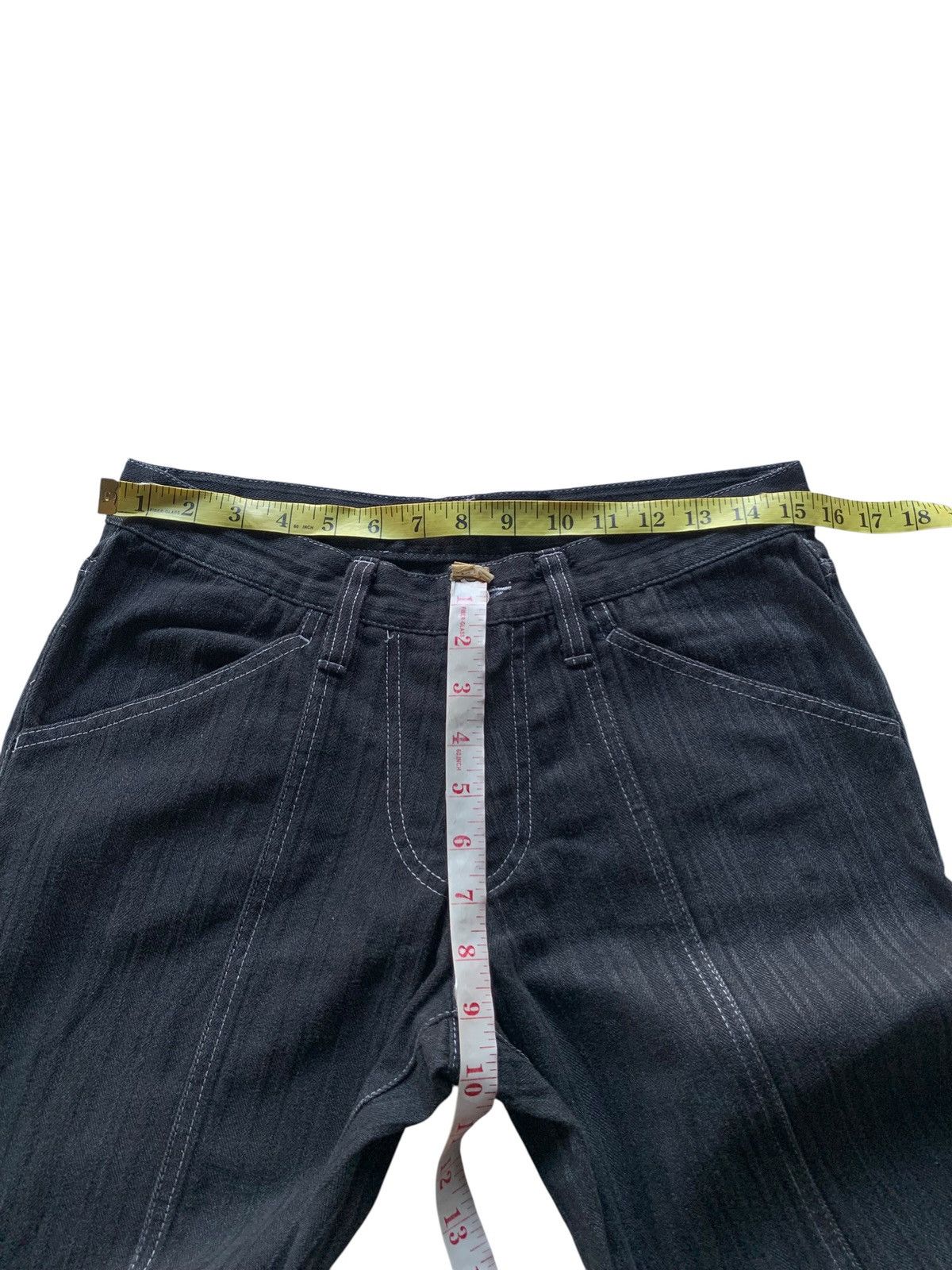 Tornado Mart TORNADO MART FLARE LACE UP PUNK KMRII STYLE RARE DENIM Size US 31 - 18 Thumbnail