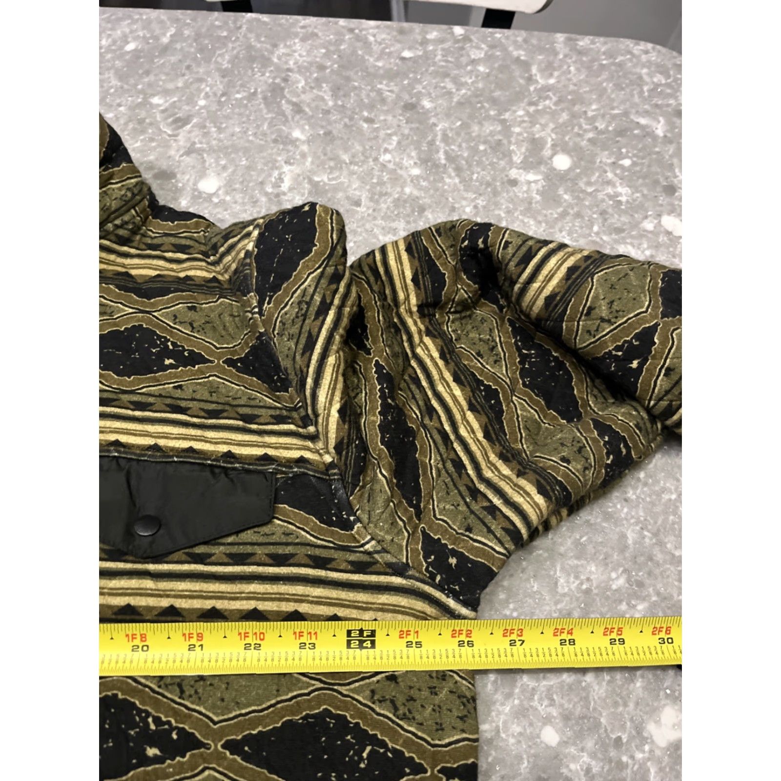 Vintage HeyBo Mens XL Brown Green Quilted Pullover Outdoor Jacket 1/4 Snap Lightweight Size US XL / EU 56 / 4 - 4 Thumbnail