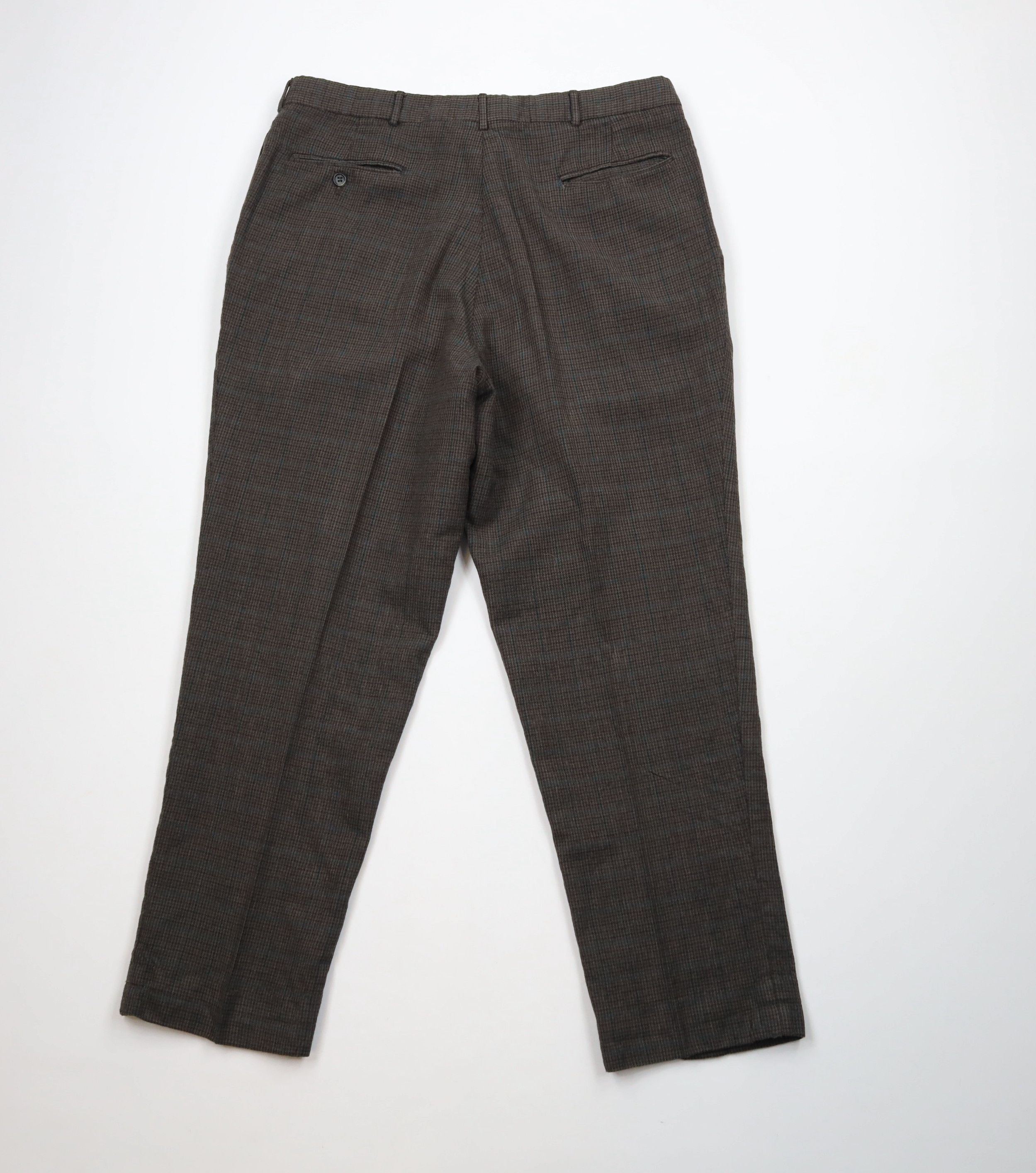 Vintage Vintage 90s Streetwear Tweed Houndstooth Plaid Chino Pants Size US 36 / EU 52 - 8 Thumbnail