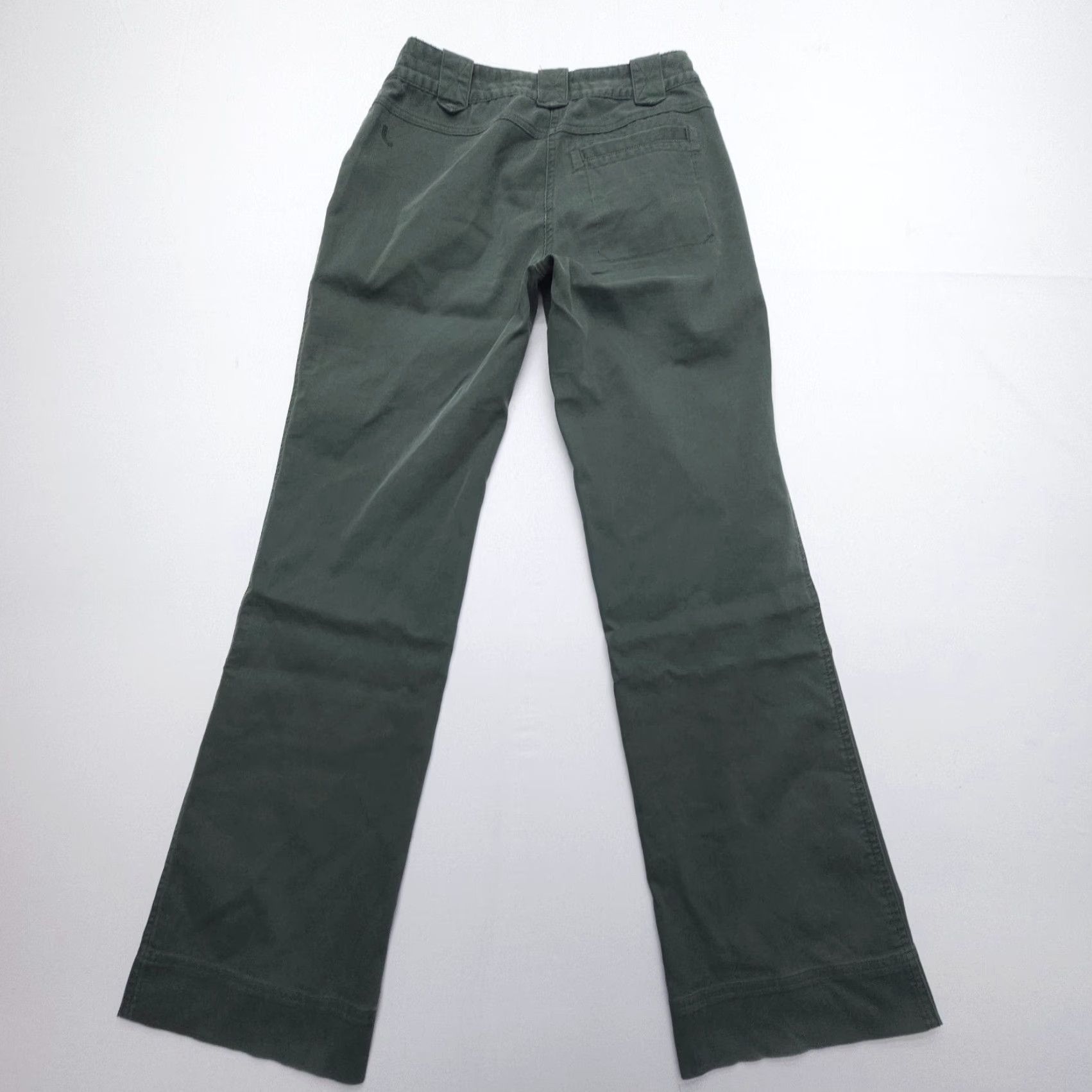 Vintage Lole Womens Hiking Pants Green Low Rise Bootcut Regular 27x31" Cotton Stretch UPF Travel Size 27" / US 4 / IT 40 - 2 Thumbnail