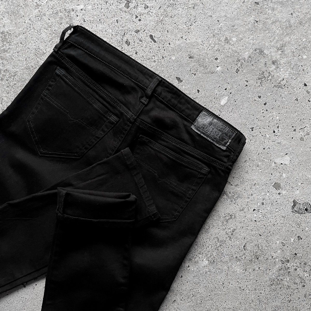 Designer × Diesel Diesel Wmns Skinzee-Low R41F1 Super Slim Skinny Black Jeans Size 28" / US 6 / IT 42 - 11 Thumbnail