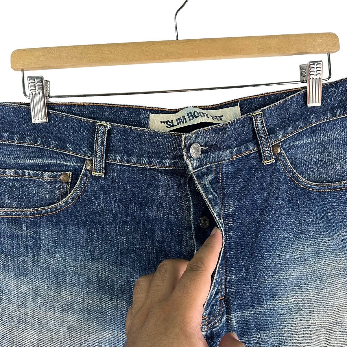 Japanese Brand 🔥Vtg Gap 1969 Denim Jeans Pants Selvedges Size US 38 / EU 54 - 7 Thumbnail