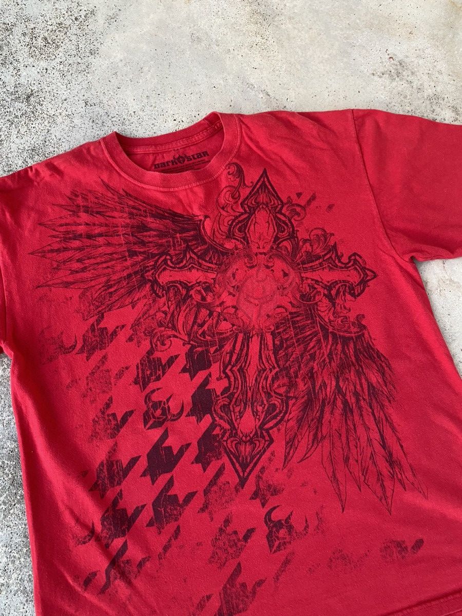 Affliction 2000s Affliction Styled Cross Wings Cyber Tees Size US L / EU 52-54 / 3 - 2 Thumbnail