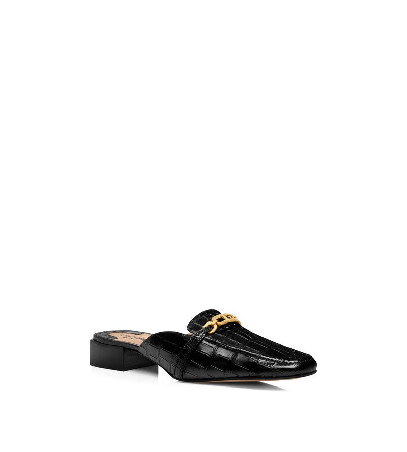 Tom Ford o1loc1c0326 W3354 Slippers Flats in Black Size US 7 / IT 37 - 2 Thumbnail