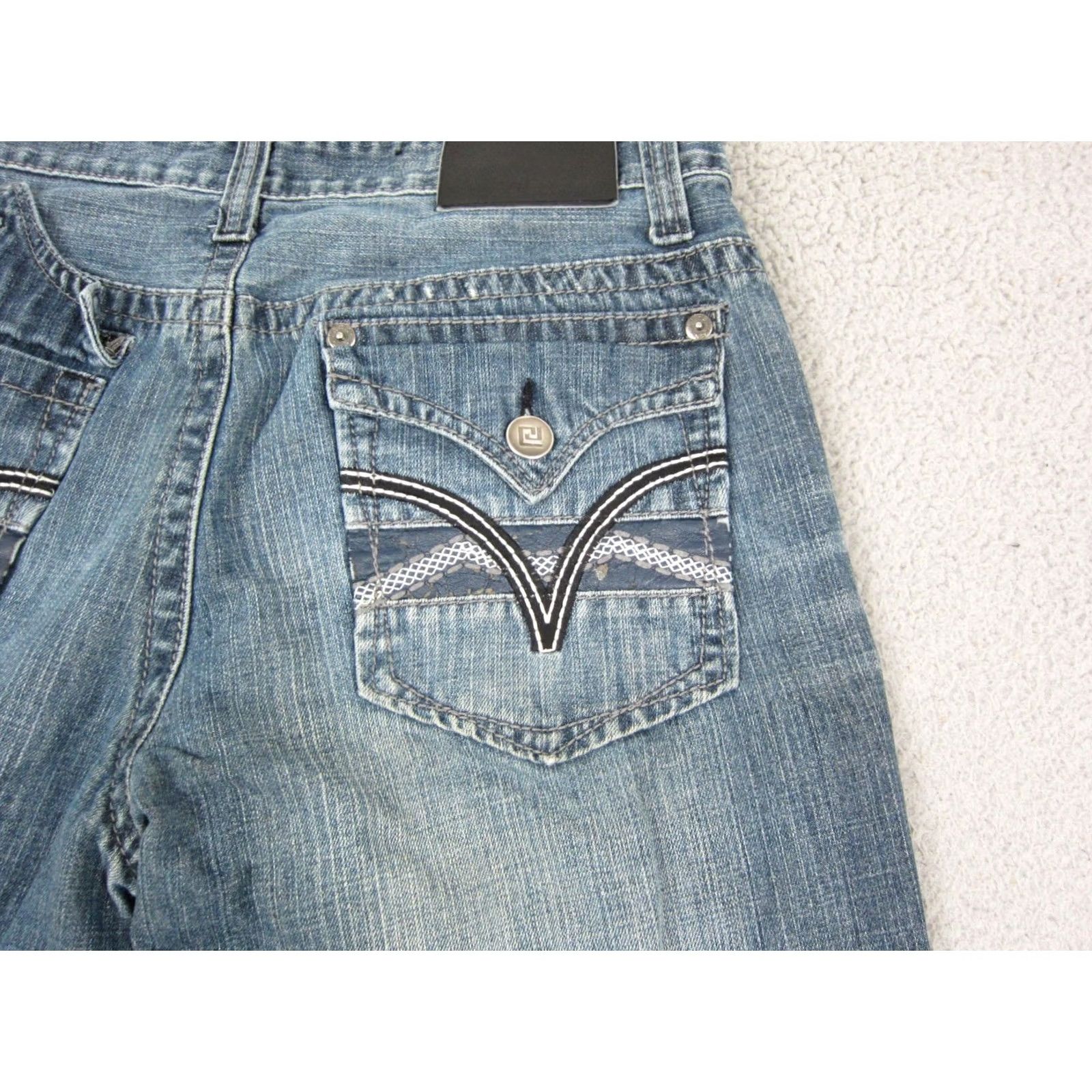 Buckle Black Buckle Black Jeans Adult W34 L 30 Blue Relaxed Straight Denim Distress 90s Mens Size US 34 / EU 50 - 4 Thumbnail