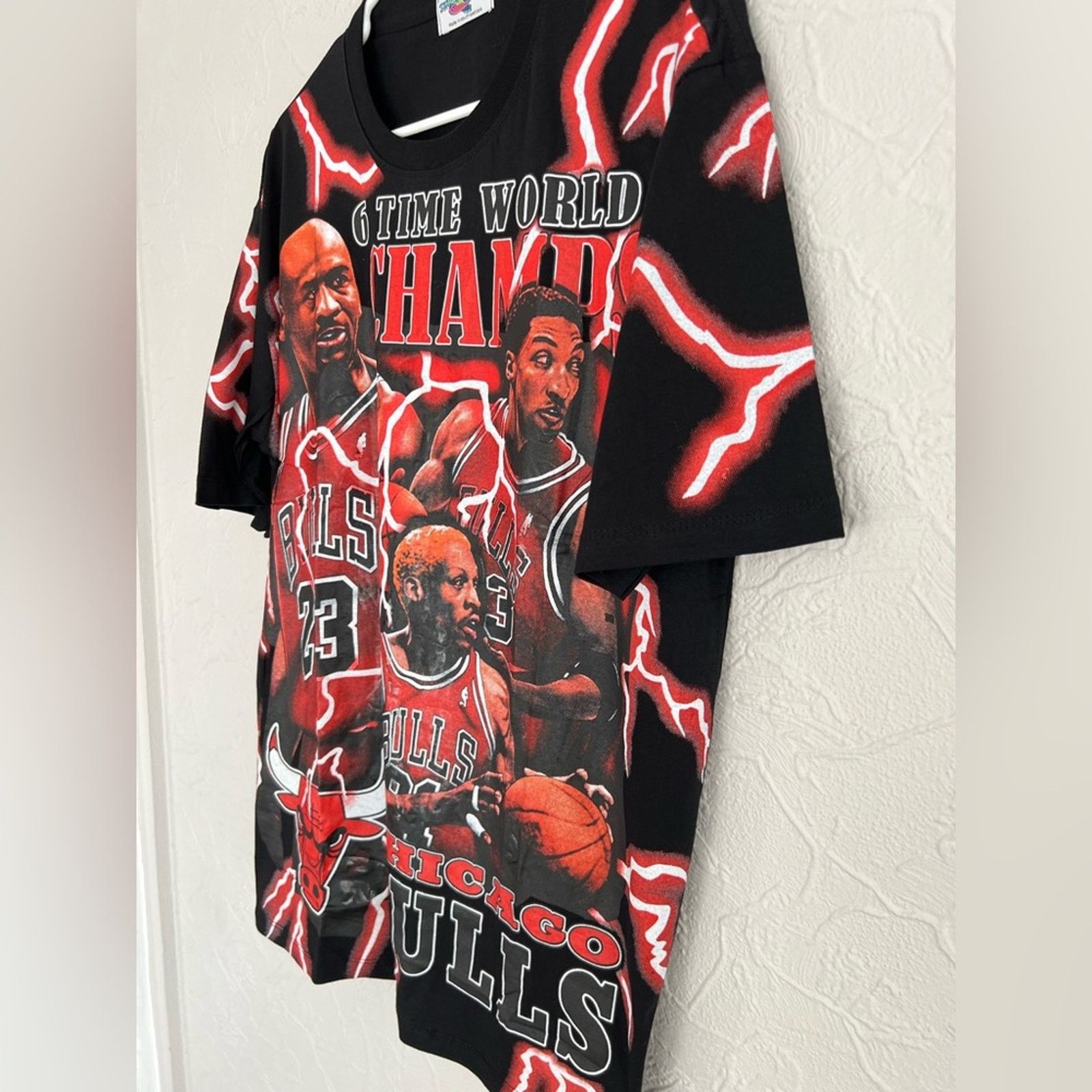 NBA ALL OVER PRINT JORDAN PIPPEN RODMAN AOP HEAVY SOFT RARE Size US L / EU 52-54 / 3 - 2 Thumbnail