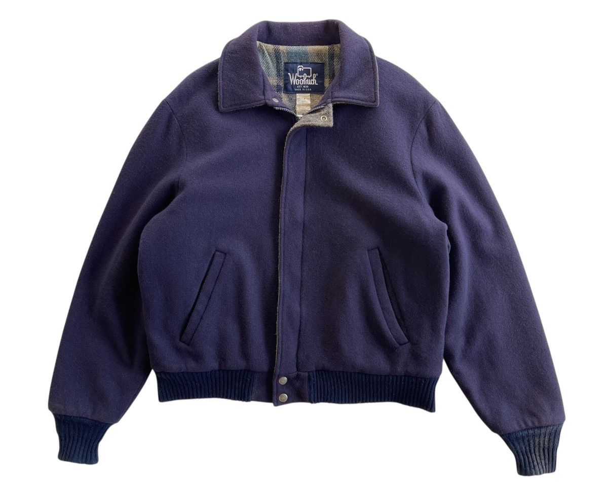Woolrich Woolen Mills 80s Woolrich Wool Bomber Jacket Size US M / EU 48-50 / 2 - 2 Thumbnail